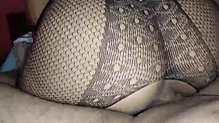 neighbor's husband seduced by my lingerie begs to creampie my wet pussy
