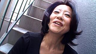 junko sakashita flashes her boobs on the street