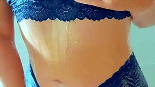 gorgeous tanned latinas shower off after pool getting wet and horny