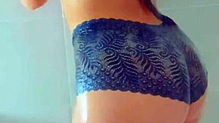 gorgeous tanned latinas shower off after pool getting wet and horny