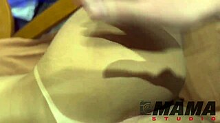 Masked stud rams milf's tight ass outdoors see-through complete video!