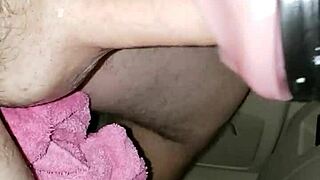 wanna see this amazing deepthroat cumshot on black toy closeup?