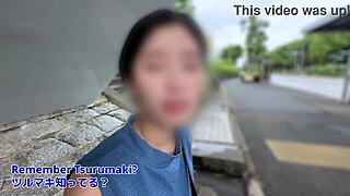 【local bus stop pickup】this babe cums non-stop from intense fucking