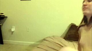 what if a shemale teen sneaks in to deepthroat her lover's throbbing cock on cam?