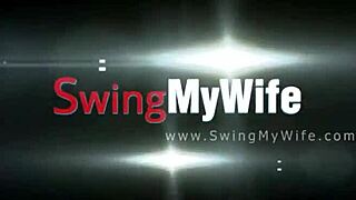 Who's seducing this wild swinger housewife at her own wedding?