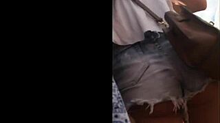 blonde juicy ass caught candid voyeur style... damn!