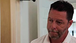 wife's tight holes stretched by double pounding