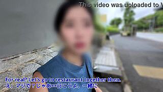 【local bus stop pickup】this babe cums non-stop from intense fucking