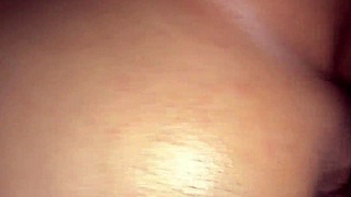 colombian milf bent over doggystyle pussy stretched by huge cock creampie