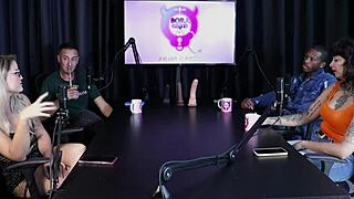 what a wild swingers tale! brazilian couple meets glamour pair in sheer lingerie hell