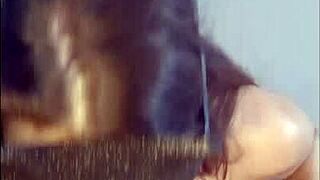 curvy latina beauty drops panties for homemade blowjob
