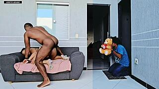 boyfriend's romantic gift turns into bbc anal fuck with brother