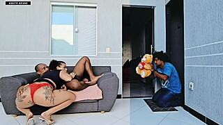 boyfriend's romantic gift turns into bbc anal fuck with brother