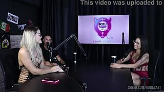 Luciana Picchi Bruna Carlos Matheus Caetano Bora Cast Compilation Sheer Red Lingerie