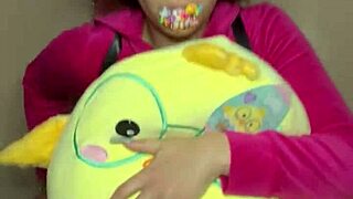 Skinny petite schoolgirl babysitter teases older daddy to cum on shaved tight pussy