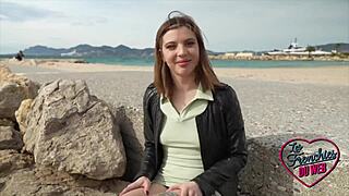 Martina coquine brunette double penetrated lingerie mmf anal slut gangbang