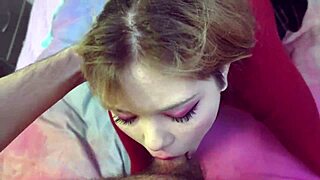 Cute Teen Gags Deepthroat Chokes Cum Gulp Domination Close Up