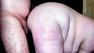 bbw german stepmom spreads for sensual anal pounding in closeup