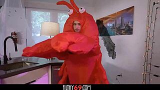 Halloween cosplay threesome black girlfriend stepmom naomi skyla