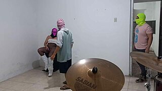 wife's fantasy unfolds watching her fuck coworker in hot real homemade trio