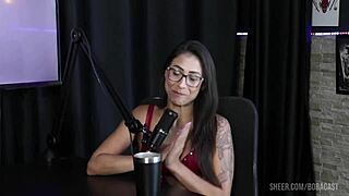 Luciana Picchi Bruna Carlos Matheus Caetano Bora Cast Compilation Sheer Red Lingerie