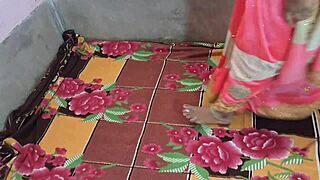 horny indian wife in sari begs devar to lick her plump hairy body and creampie her