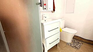 busty stepmom rubs ointment on stepson's throbbing dick, things get wild fast