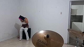 wife's fantasy unfolds watching her fuck coworker in hot real homemade trio