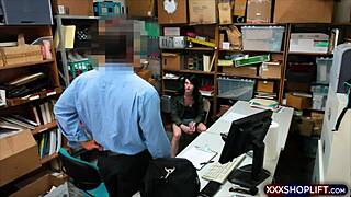 i caught petite teen shoplifter she begs blowjob fuck