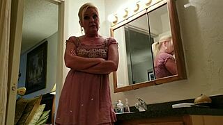 Angry wife rips clothes flashes shaved pussy furious