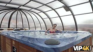 Vip4k. Angie Fulfills Daddy's Every Craving as Young Teen Rides Old Man Wildly