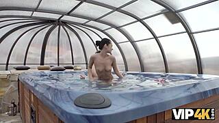 Vip4k. Angie Fulfills Daddy's Every Craving as Young Teen Rides Old Man Wildly