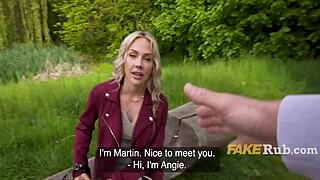 Pretty Finnish Blonde Pickup Girl Takes Outdoor Cum in Pussy After Interview Fuck