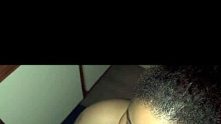 Big Black Cock Pounds Curvy Ebony Slut's Juicy Fat Ass for Cash Dripping Wet Homemade