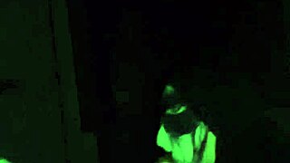 wife in mask gives wet sloppy nasty deepthroat on huge bbc