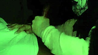 wife in mask gives wet sloppy nasty deepthroat on huge bbc