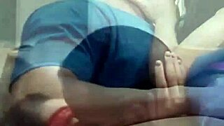 Young Brazilian Girlfriend Kisses Her Cute Athletic Homemade Partner