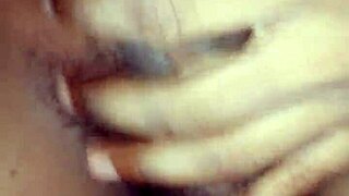 Horny indian milf milks massive black cock to explosive cumshot closeup