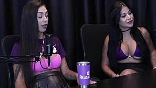 horny brazilian morena renatinha melo flashes perfect tits and wet pussy begging for cock on sheer red live