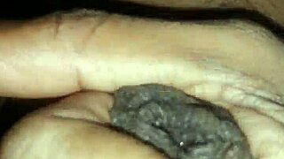 Horny indian milf milks massive black cock to explosive cumshot closeup