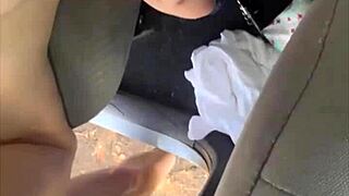 Streetwalker with big ass and perfect tits fucked doggystyle then creampied in pussy