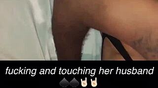 😏 olha o negão dotado socando na hotwife enquanto ela masturba o corno!