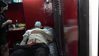 Cock Piercing Leads to Wild Threesome Cumshot with Mei Pang and John Lemon