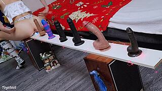 Choosing Best Dildo Petite Stepsis Tests Toys Rough Anal DP Challenge