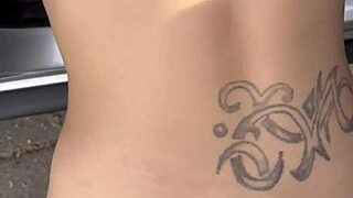 Busty Hooker Sucks Fucks Bareback Cums on Stomach