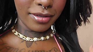 Hey check this ebony french beauty dominating with jerk off instructions