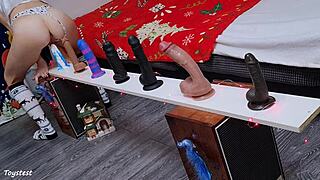 Choosing Best Dildo Petite Stepsis Tests Toys Rough Anal DP Challenge