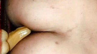 bhabhi SEDUCES her BIG ASS with DILDO, dirty talks during HOMEMADE DOGGYSTYLE FUCKING with MONSTER COCK