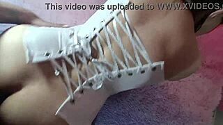 damn that rented latina whore wife takes double anal penetration from mature boss for cash