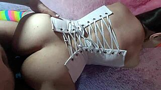 damn that rented latina whore wife takes double anal penetration from mature boss for cash